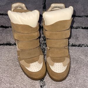 Classic Isabel Marant Bekett High Top Wedge Sneaker